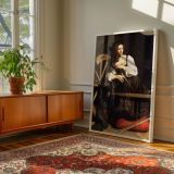 Saint Catherine of Alexandria - Caravaggio Martyr with Sword and Wheel canvas wall art - Image 6