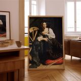 Saint Catherine of Alexandria - Caravaggio Martyr with Sword and Wheel canvas wall art - Image 7