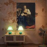 Saint Catherine of Alexandria - Sword and Wheel Scene by Caravaggio canvas wall art - Image 5