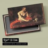 Saint Jerome Writing by Caravaggio - canvas rear frame and hanging hardware