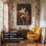 Saint John in the Wilderness - Solitude and Reflection by Caravaggio canvas wall art - Image 3