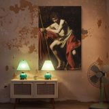 Saint John in the Wilderness - Solitude and Reflection by Caravaggio canvas wall art - Image 5