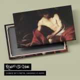 Saint John the Baptist by Caravaggio - canvas rear frame and hanging hardware