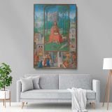 Saint John the Baptist - Illuminated Manuscript Scene canvas wall art - Image 5