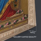 Saint Mary the Virgin - Royal Robes on Throne Scene By A. Schleich after Hess canvas wall art - Image 3