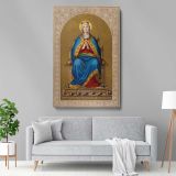 Saint Mary the Virgin - Royal Robes on Throne Scene By A. Schleich after Hess canvas wall art - Image 5