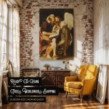 Saint Matthew and the Angel - Divine Guidance Painting by Caravaggio canvas wall art - Image 3