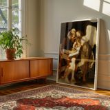 Saint Matthew and the Angel - Divine Guidance Painting by Caravaggio canvas wall art - Image 6