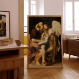 Saint Matthew and the Angel - Divine Guidance Painting by Caravaggio canvas wall art - Image 7