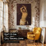 Saint Sebastian - Nicolas Regnier Classical Nude with Dark Contrast canvas wall art - Image 3