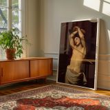 Saint Sebastian - Nicolas Regnier Classical Nude with Dark Contrast canvas wall art - Image 6