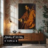 Saint Thomas - Velazquez Apostle Holding Scroll in Warm Tones canvas wall art
