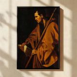 Saint Thomas - Velazquez Apostle Holding Scroll in Warm Tones canvas wall art - Image 2