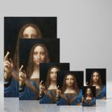 Salvator Mundi - Christ Blessing with Crystal Orb By Leonardo da Vinci canvas wall art - Image 4