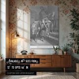 Samaritan at the Inn - Biblical Kindness Scene by Gustave Dore canvas wall art