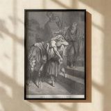 Samaritan at the Inn - Biblical Kindness Scene by Gustave Dore canvas wall art - Image 2