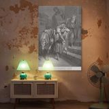 Samaritan at the Inn - Biblical Kindness Scene by Gustave Dore canvas wall art - Image 5