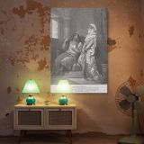 Samson and Delilah - Gustave Dore Betrayal and Strength Scene canvas wall art - Image 5
