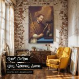 San Juan Nepomuceno by Jose Campeche - Warm Browns and Soft Golden Light canvas wall art - Image 3