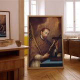 San Juan Nepomuceno by Jose Campeche - Warm Browns and Soft Golden Light canvas wall art - Image 7