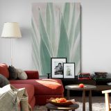 Sansevieria Plant - Minimal Green Botanical Close-Up canvas wall art