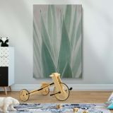 Sansevieria Plant - Minimal Green Botanical Close-Up canvas wall art - Image 2