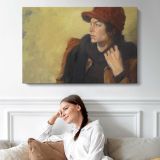 Sararedhat by Aaron Coberly - single-panel canvas displayed above a sofa