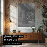 Saul and the Witch of Endor - Gustave Dore Conjuring Samuel's Spirit canvas wall art