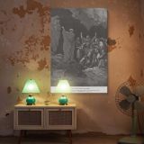 Saul and the Witch of Endor - Gustave Dore Conjuring Samuel's Spirit canvas wall art - Image 5