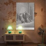 Saul Attacks David - Gustave Dore Jealous King's Fury Scene canvas wall art - Image 5