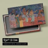 Scene from Tahitian Life by Paul Gauguin - canvas rear frame and hanging hardware