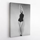 Marilyn Monroe Black and White Canvas Sexy Model Singer Nude Home Decor - Image 3