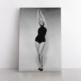 Marilyn Monroe Black and White Canvas Sexy Model Singer Nude Home Decor - Image 4