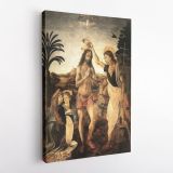Baptism of Christ Painting by Leonardo Da Vinci Canvas Wall Art - Image 4