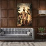 Baptism of Christ Painting by Leonardo Da Vinci Canvas Wall Art