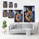 Famous Madonna Litta and Child Painting by Leonardo Da Vinci Canvas Wall Art - Image 6