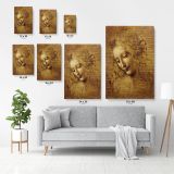 La Scapigliata Painting by Leonardo Da Vinci Canvas Wall Art - Image 6