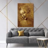 La Scapigliata Painting by Leonardo Da Vinci Canvas Wall Art - Image 2