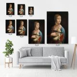 Lady with an Ermine Painting by Leonardo Da Vinci Canvas Wall Art - Image 6