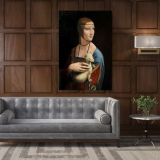 Lady with an Ermine Painting by Leonardo Da Vinci Canvas Wall Art