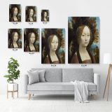 Lady with an Ermine Painting by Leonardo Da Vinci Canvas Wall Art - Image 6