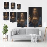 Famous Salvator Mundi Painting by Leonardo Da Vinci Canvas Wall Art - Image 6
