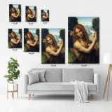 Famous Gian Giacomo Caprotti Painting by Leonardo Da Vinci Canvas Wall Art - Image 6