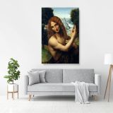 Famous Gian Giacomo Caprotti Painting by Leonardo Da Vinci Canvas Wall Art - Image 3