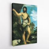 Saint John the Baptist Famous Painting by Leonardo Da Vinci Canvas Wall Art - Image 4