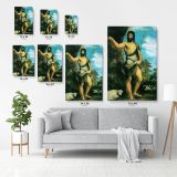 Saint John the Baptist Famous Painting by Leonardo Da Vinci Canvas Wall Art - Image 6