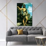 Saint John the Baptist Famous Painting by Leonardo Da Vinci Canvas Wall Art - Image 2