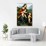 Saint John the Baptist Painting by Leonardo Da Vinci Canvas Wall Art - Image 3