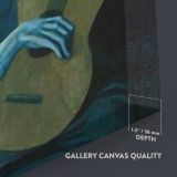 Pablo Picasso: Old Guitarist Artistic Modernism Famous Painting Photo Print on Canvas - Image 3