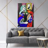 Pablo Picasso: Paintings of Woman Artistic Modernism Famous Painting Canvas - Image 5